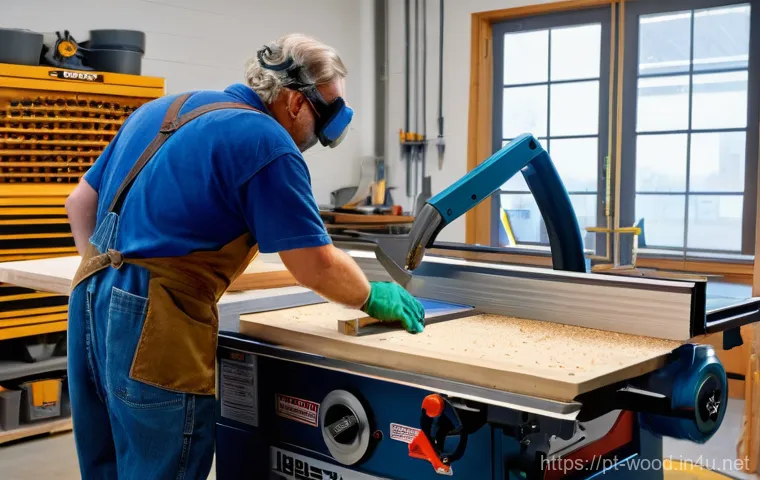 테이블쏘 안전 사용법 - Prompt 1: Diligent Pre-Use Inspection**