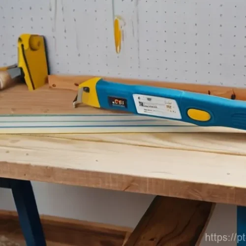 스툴 만들기 프로젝트 - **Prompt:** A cozy, naturally lit home workshop scene. A person (gender-neutral, wearing a practical...