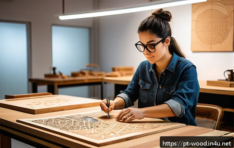 목공예 레이저 컷팅 기술 관련 이미지 1